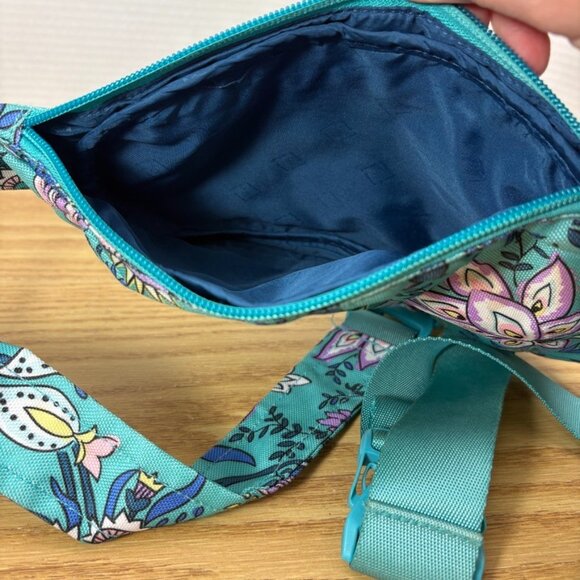 Vera Bradley Essential COMPACT Sling Bag Backpack ~ PEACOCK GARDEN - Picture 6 of 8